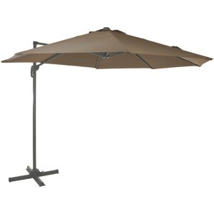 Cémonjardin Parasol déporté taupe Ø3m