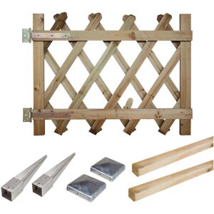 Cemonjardin Kit portillon en bois Prunus H 80 cm a enfoncer