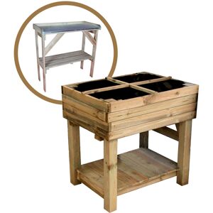 Cemonjardin Kit potager sur pied + table de rempotage Primevere