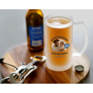 Cadeaux.com Chope de bière personnalisée photo- Première Fête des Pères