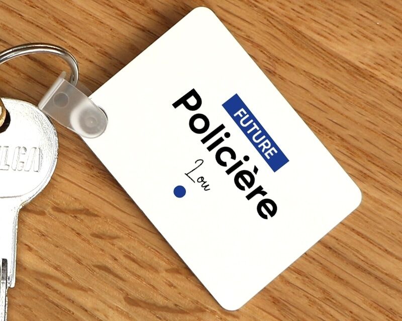 Cadeaux.com Porte-clef personnalisable - Future policière