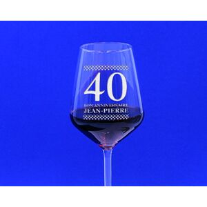 Cadeaux.com Verre à vin personnalisable anniversaire - Âge