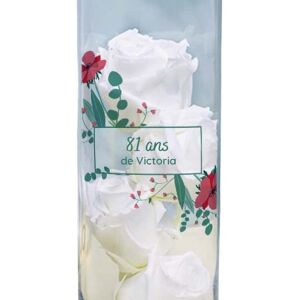 Cadeaux.com Vase cylindrique avec message personnalisable femme 81 ans