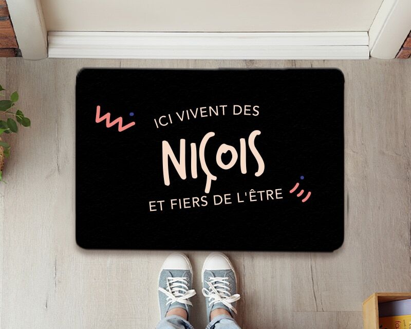 Cadeaux.com Paillasson personnalisé - Ici vivent des Niçois