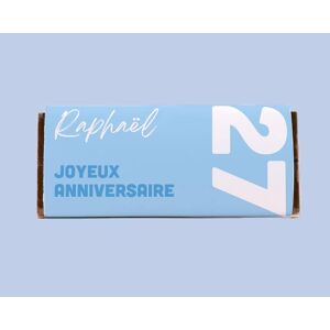 Cadeaux.com Tablette de chocolat Anniversaire Bleue