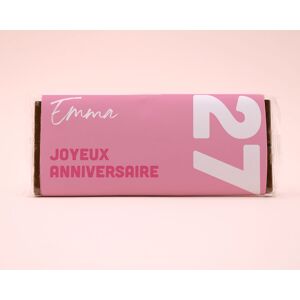 Cadeaux.com Tablette de chocolat anniversaire Rose
