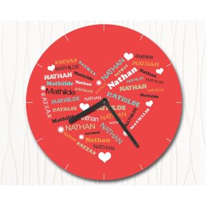 Cadeaux.com Horloge Coeur Famille