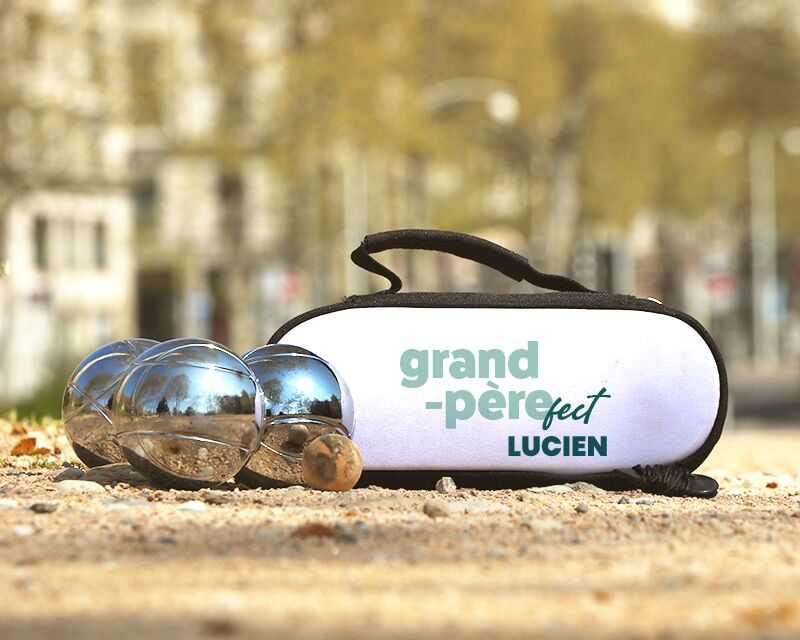 Cadeaux.com Sacoche de pétanque personnalisable - Grand Père-fect