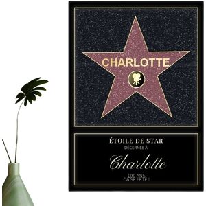 Cadeaux.com Affiche étoile de star femme 100 ans