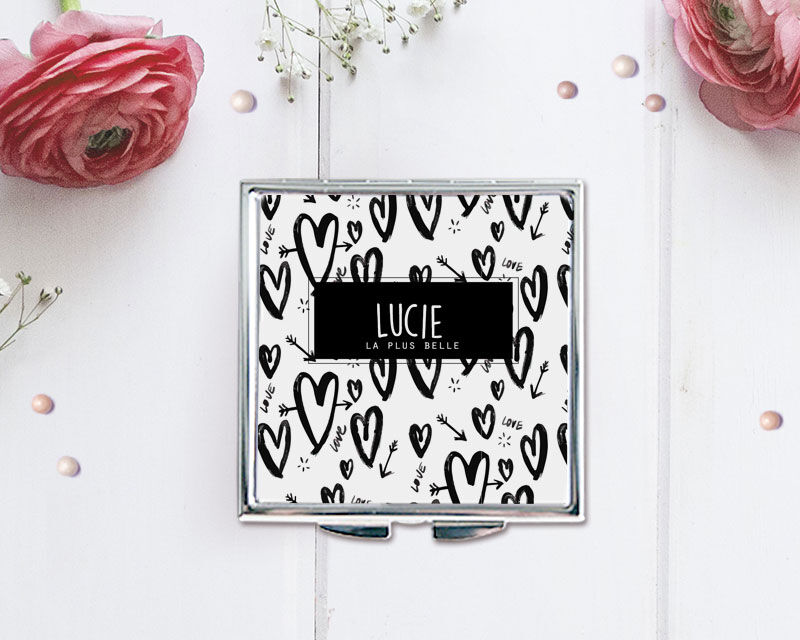 Cadeaux.com Miroir de sac Coeur Love