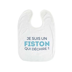 Cadeaux.com Bavoir bébé personnalisable - Collection 'Je déchire' - Modèle Bleu