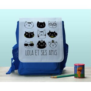 Cadeaux.com Sac à dos bleu marine Chats