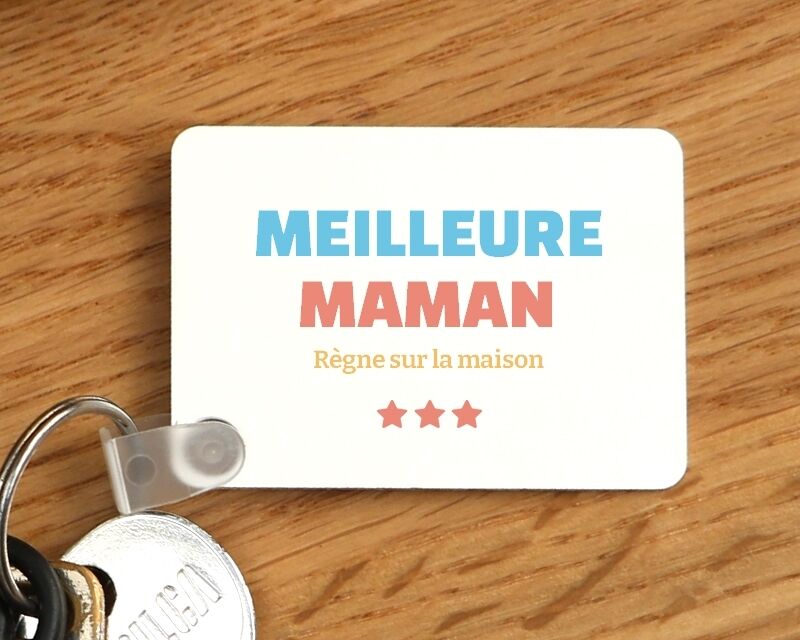 Cadeaux.com Porte-clés personnalisable - Meilleure Maman