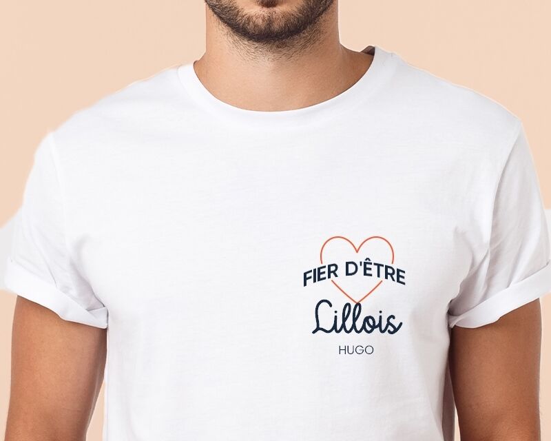 Cadeaux.com Tee shirt personnalisé homme - Fier d'être Lillois