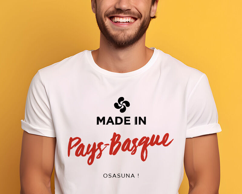 Cadeaux.com Tee shirt personnalisé homme - Made in Pays Basque