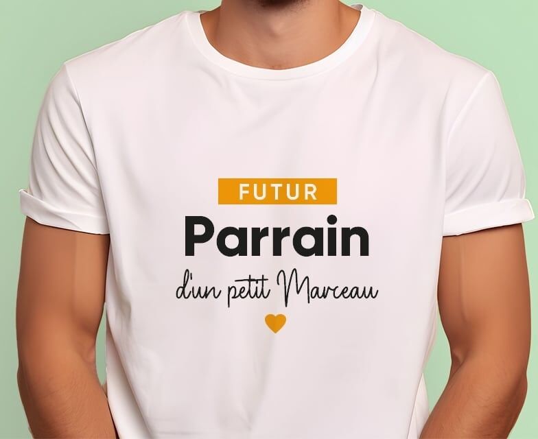 Cadeaux.com Tee shirt personnalisé homme - Futur parrain