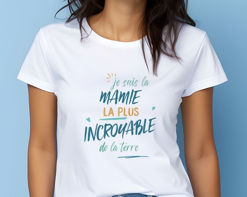 Cadeaux.com T-Shirt femme personnalisé : Mamie la plus...