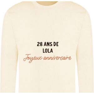 Cadeaux.com Sweat message personnalisable femme 28 ans