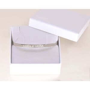 Cadeaux.com Bracelet Jonc gravé en Argent véritable