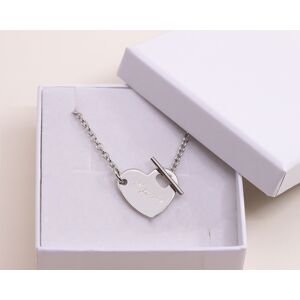 Cadeaux.com Collier Coeur barette en Argent véritable