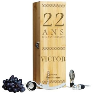 Cadeaux.com Coffret sommelier et vin homme 22 ans