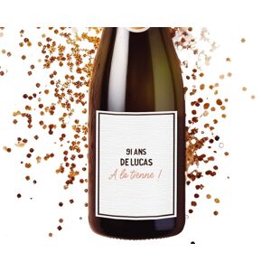 Cadeaux.com Bouteille de champagne personnalisable homme 91 ans