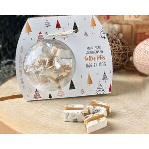 Cadeaux.com Ballotin de nougat au caramel beurre salé Personnalisable - Noël