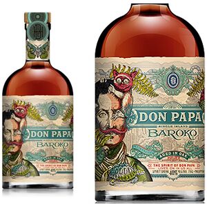 Cadeaux.com Bouteille de rhum Don Papa - Avec un verre personnalisé