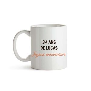 Cadeaux.com Mug personnalisable homme 34 ans