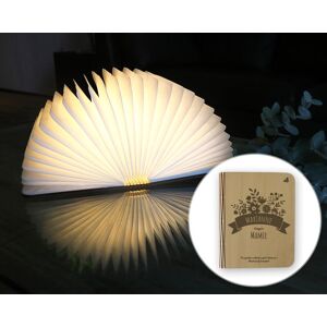 Cadeaux.com Lampe livre lumineux personnalisable - Mamie fleurie - Publicité