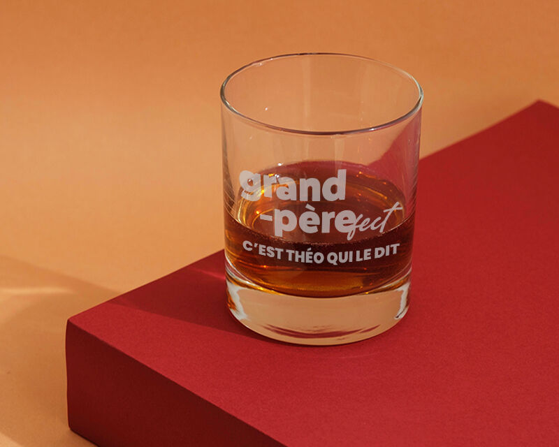 Cadeaux.com Verre à whisky personnalisé - Grand Père-fect
