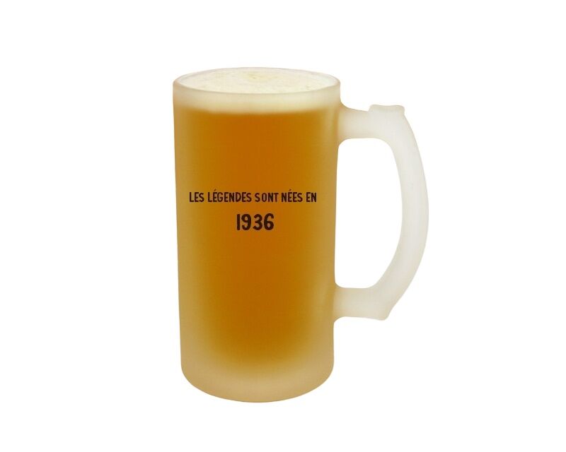 Cadeaux.com verre à bière chope message générique homme né en 1936