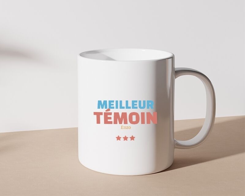 Cadeaux.com Mug personnalisé - Meilleur Témoin