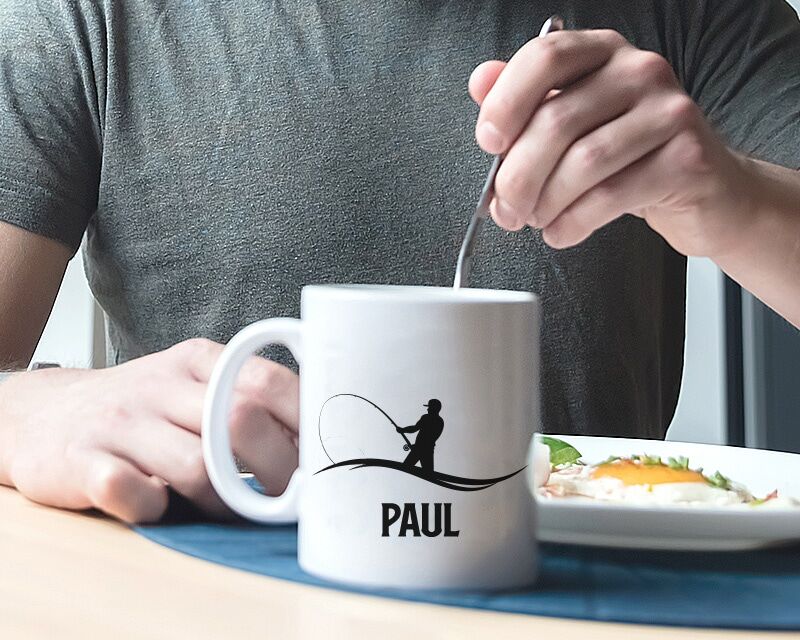 Cadeaux.com Mug personnalisé prénom - Pêcheur