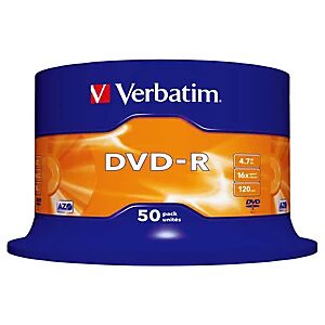 Verbatim DVD-R 4.7GB 16 X Spindle - Publicité