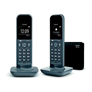 Siemens Gigaset Téléphone sans fil CL390 pack duo avec répondeur gris foncé - Publicité