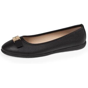 Isotoner Ballerines Femme Nœud plat Noir noir 40 Femme - Publicité