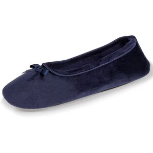 Isotoner Chaussons ballerines Femme Marine Petit Nœud marine 39/40 Femme - Publicité