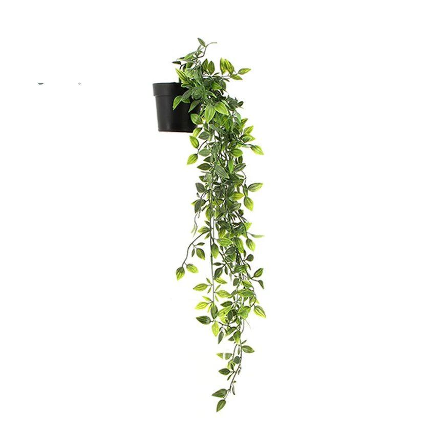 Silumen Plante artificielle retombante décorative avec pot H. 60cm - Unité - Silumen