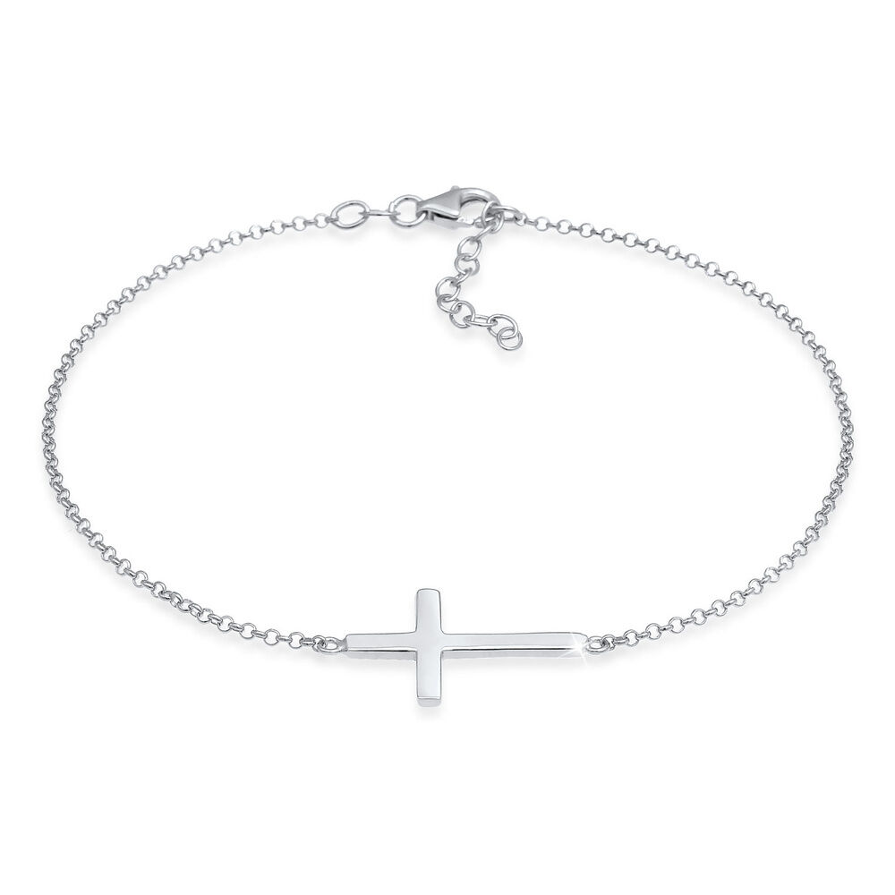 Elli  Elli Bracelet de Cheville Bracelet de cheville pour dames - Tendance filigrane de la foi religieuse en argent sterling 925