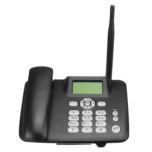 Banggood Téléphone de bureau Téléphone sans fil Téléphone de bureau 4G Téléphone de bureau GSM sans fil avec carte SIM