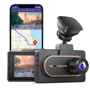 AZDOME M27 1080P Dash Cam Car DVR Caméra arrière intégrée GPS WIFI G-Sensor Écran IPS de 3 pouces Enregistreur de condui - Publicité