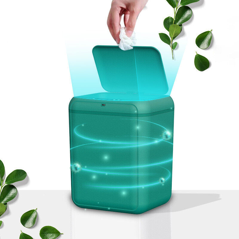 Banggood Intelligente Smart Sterilisation Poubelle 10L automatique touchless Trash Can 0.3S Induction rapide Corbeille à déchets