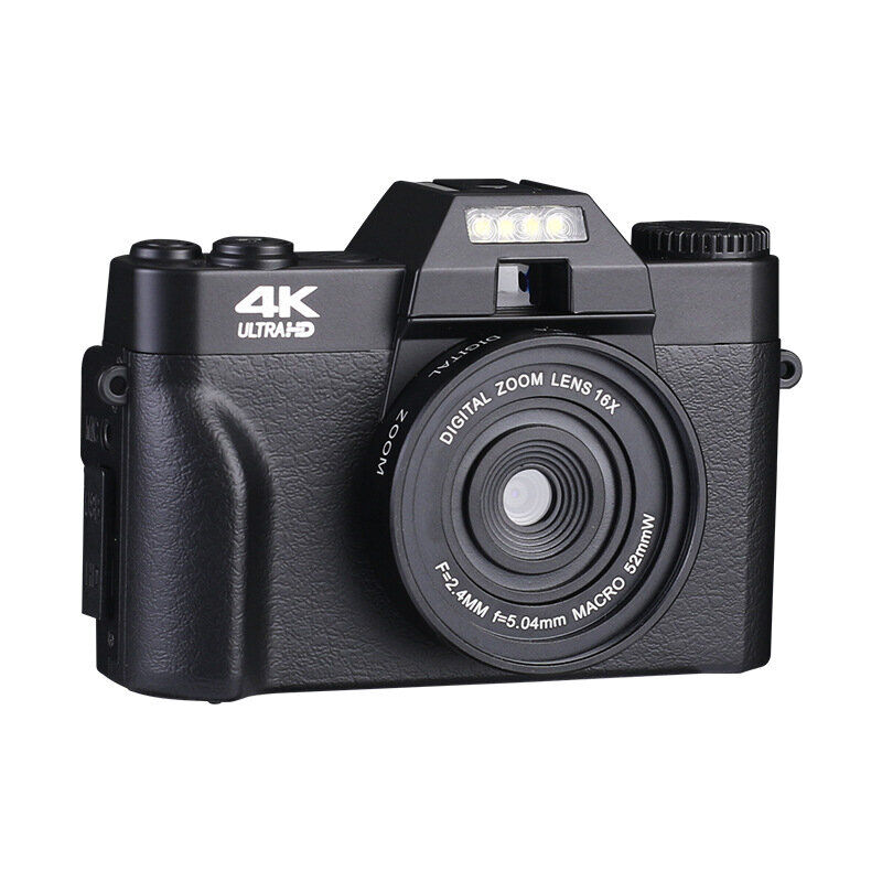 Banggood Appareil photo numérique 48MP 4K HD Vlogging Camcorder 30FPS Wi-Fi Zoom 16X Caméra vidéo Enregistreur pour YouTube
