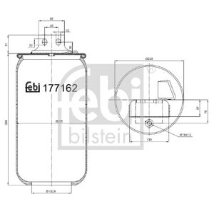 FEBI Soufflets À Ressort, Suspension Pneumatique