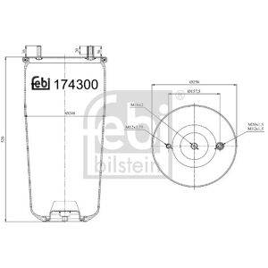 FEBI Soufflets À Ressort, Suspension Pneumatique