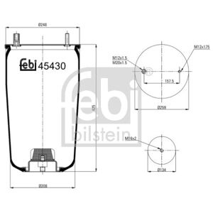 FEBI Soufflet À Ressort, Suspension Pneumatique