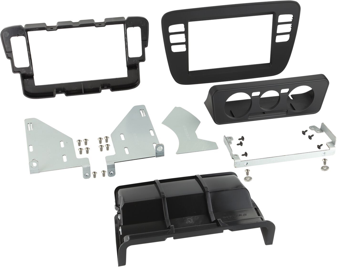 ACV Panneau 2-Din Volkswagen Up! / Seat / Skoda Citigo 2011-2016 Couleur: Noir