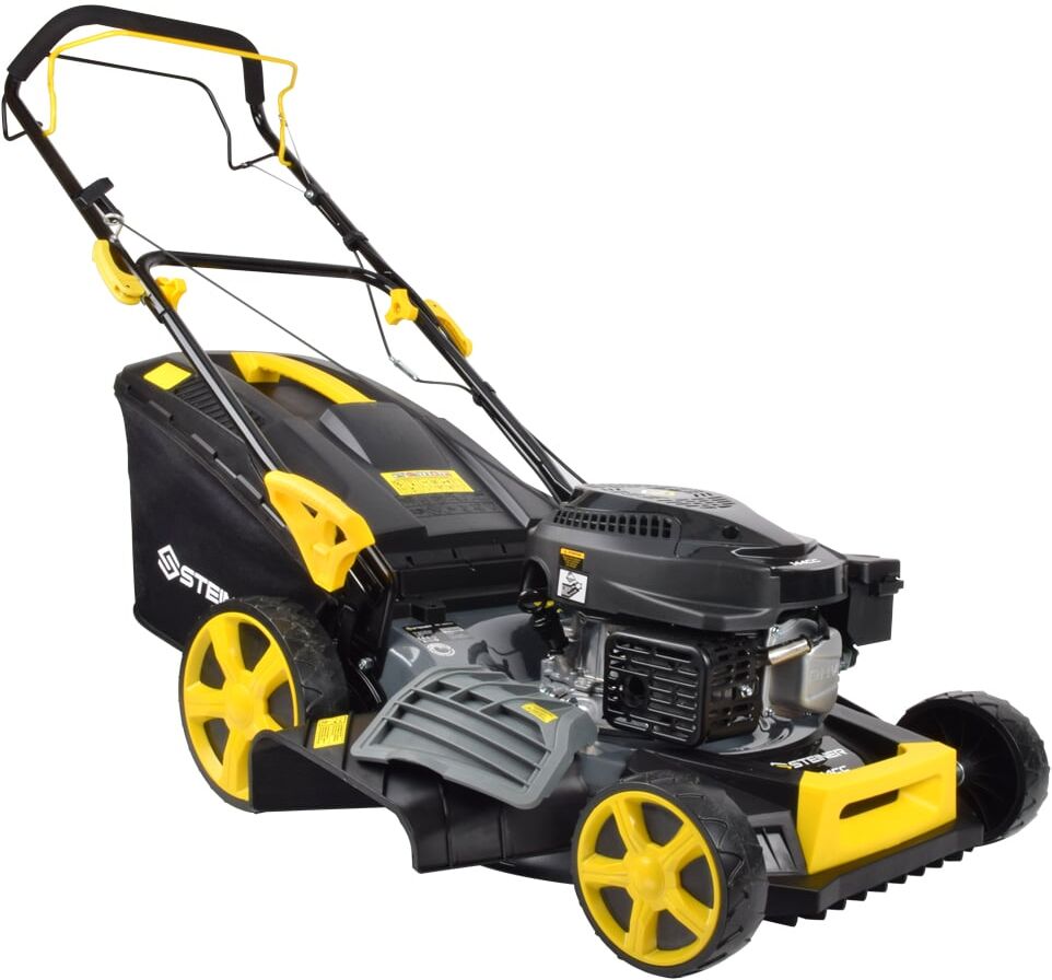 Steiner Tondeuse Thermique Tractée 4 en 1 46 cm Mulching 4CV 144cm³ STEINER Steiner Tondeuse Thermique Tractée 4 en 1 46 cm Mulching 4CV 144cm³ STEINER