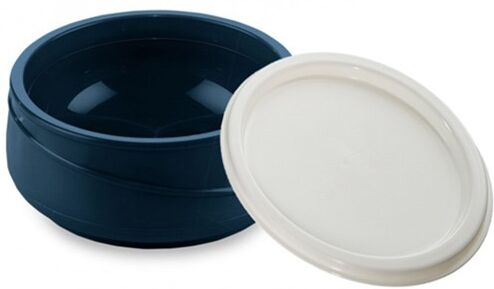 Careserve Bol isotherme bleu avec couvercle - Lot de 3 Careserve Bol isotherme bleu avec couvercle - Lot de 3